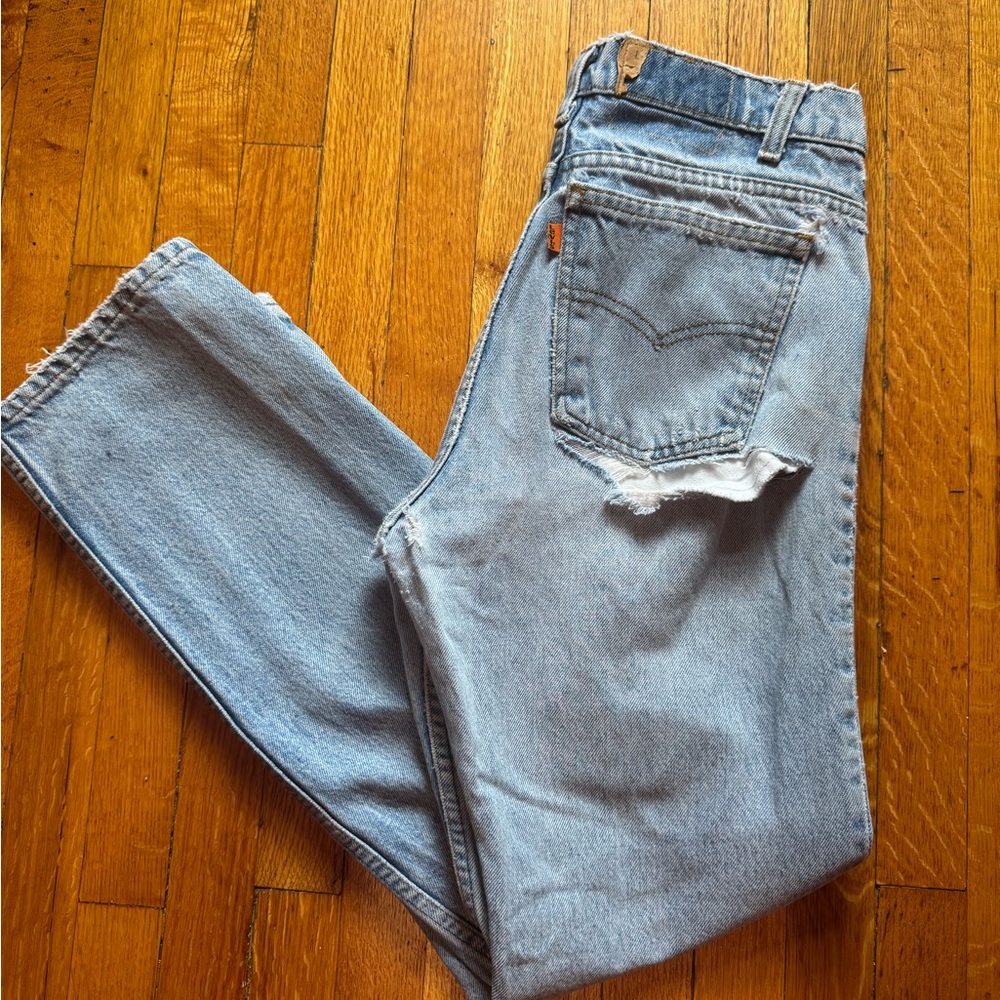 Vintage orange tab Levis Jeans